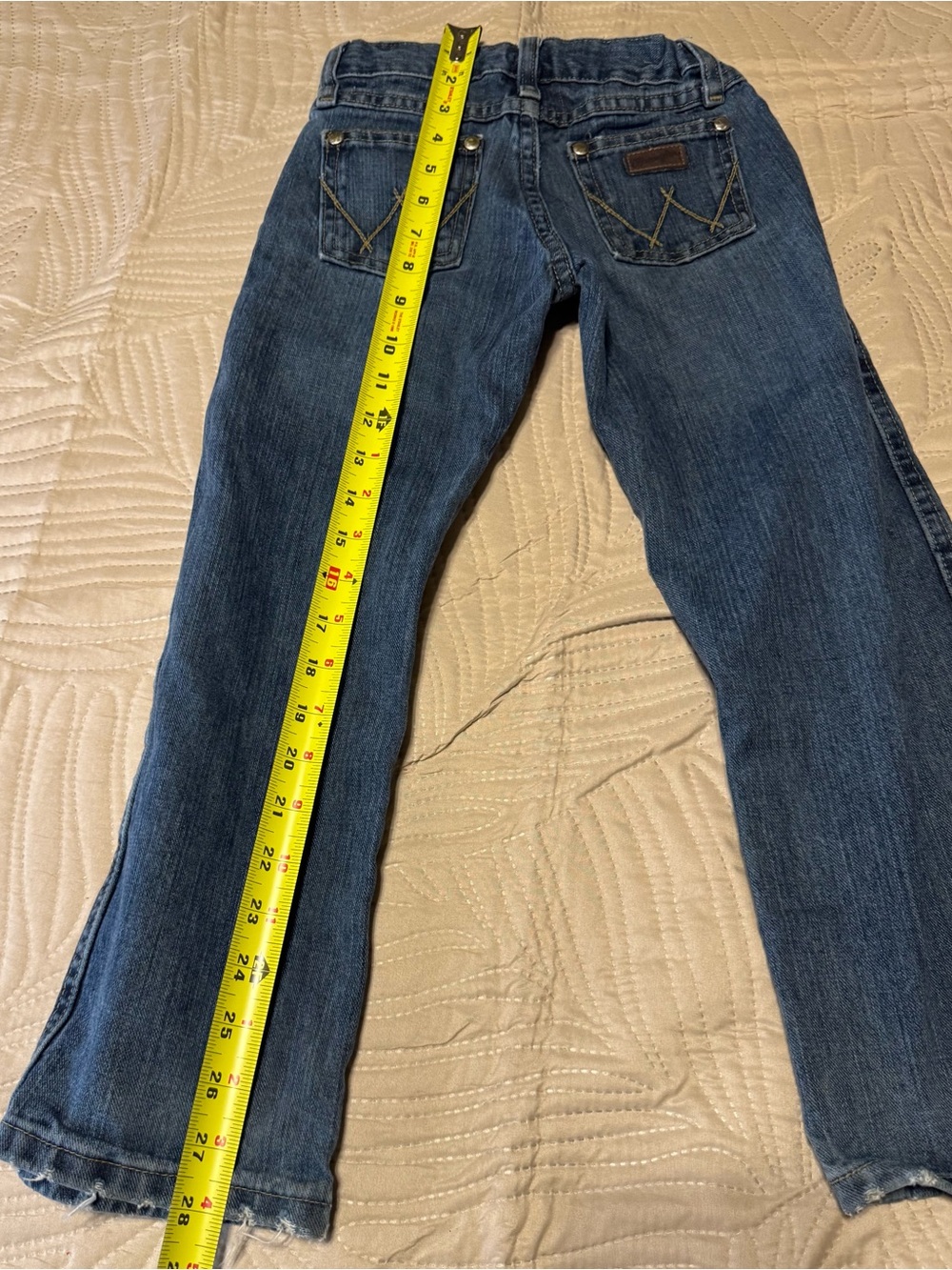 Wrangler Kids Boys Dark Blue Denim Jeans Size 6R